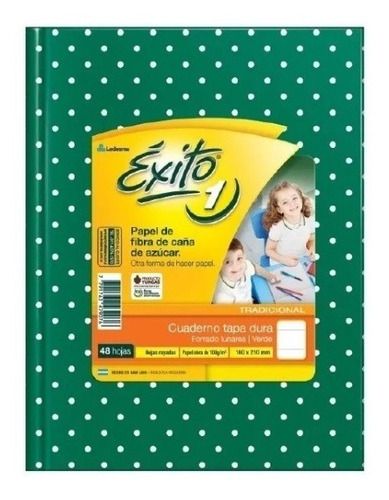 CUADERNO N*1 X 48HJS RAYADO A LUNARES VARIOS COLORES EXITO