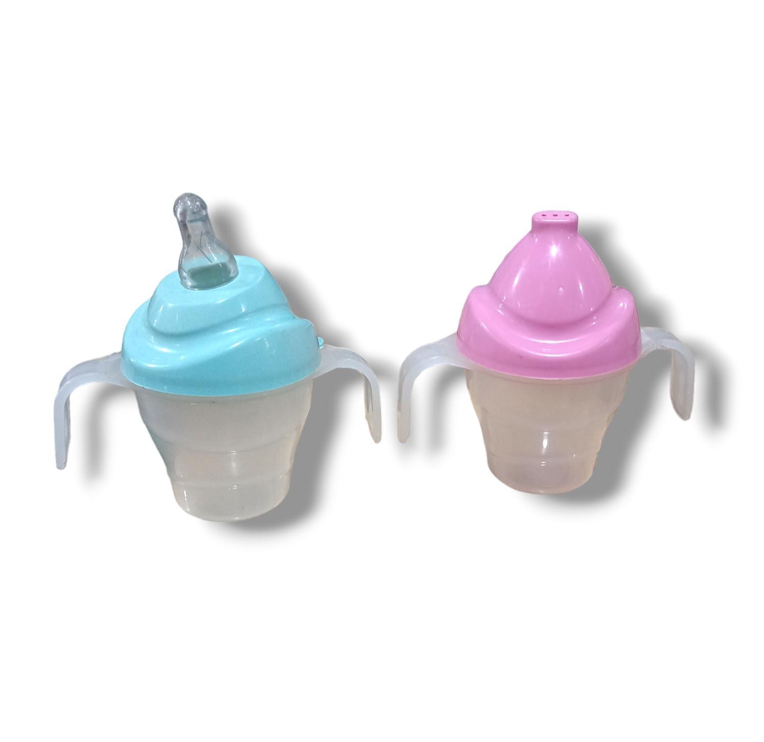 VASO SORBITO CON TETINA PLASTICO VARIOS COLORES 