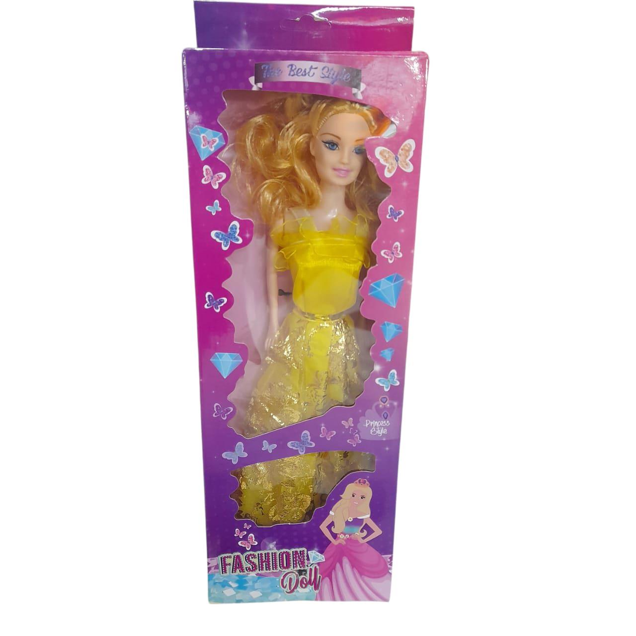 MUÑECA CON VESTIDO EN CAJA