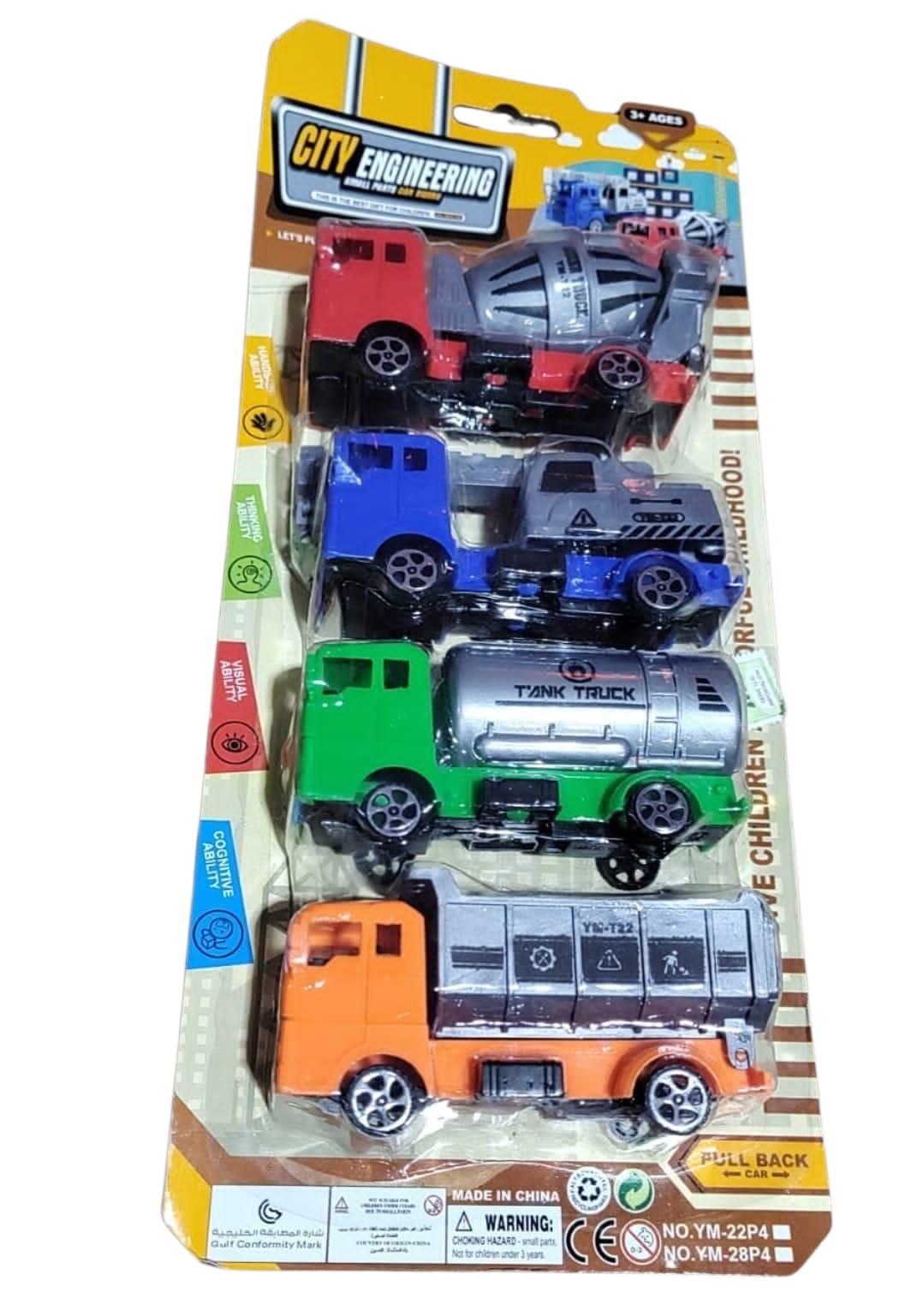 CAMIONCITO X 4 UNIDADES EN BLISTER