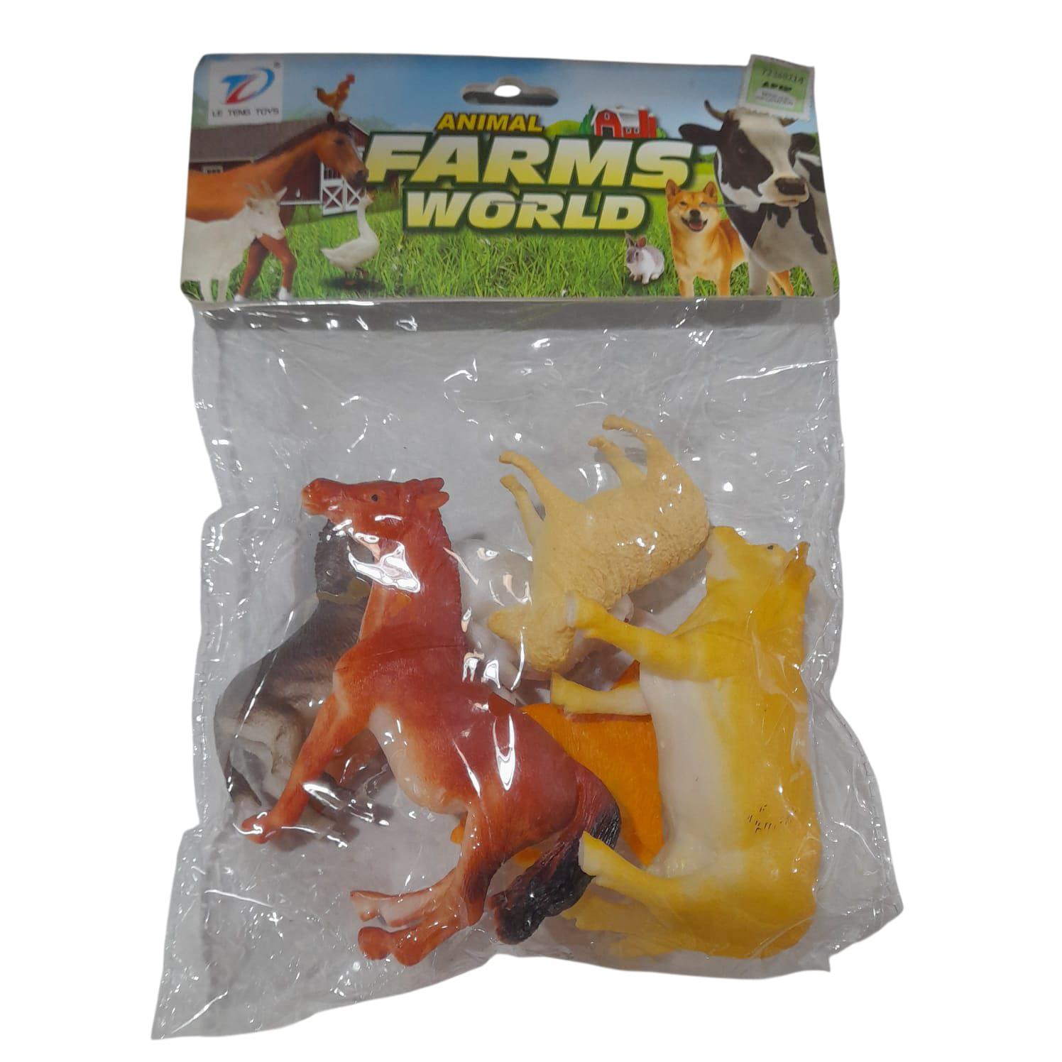 ANIMALES DE GRANJA X 6 UNIDADES EN BOLSA