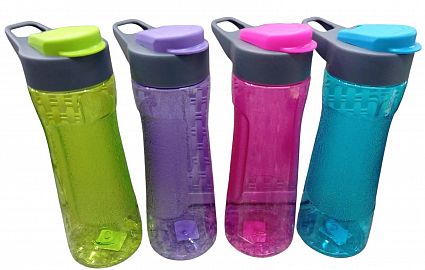 BOTELLA DEPORTIVA CRISTAL 600CC PLASTICA